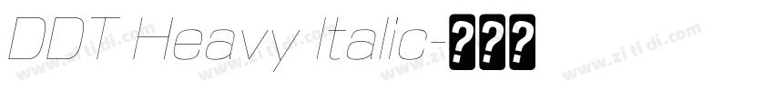 DDT Heavy Italic字体转换